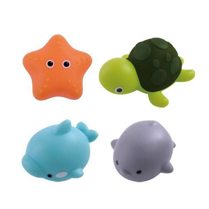 Jouet de bain lumineux en forme d'animaux marins