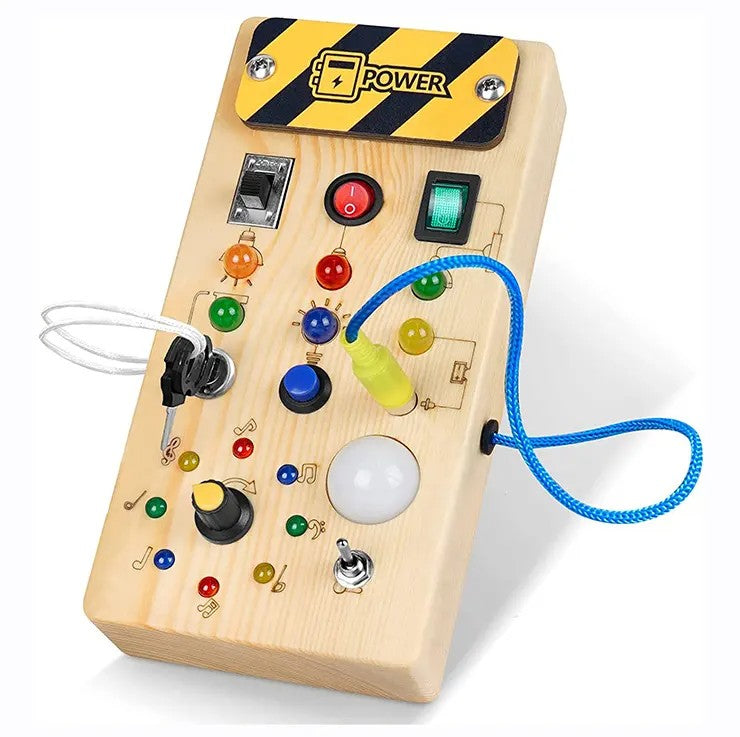 Busy Board Montessori avec Interrupteur