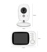 Babyphone Caméra avec Moniteur Bébé LCD et Vision Nocturne