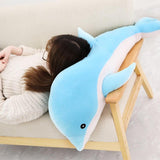 Grande peluche di delfino per bambino