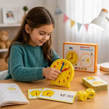 Children's Educational Clock – Montessori Kit – Puzzle Cards – Ages 3+