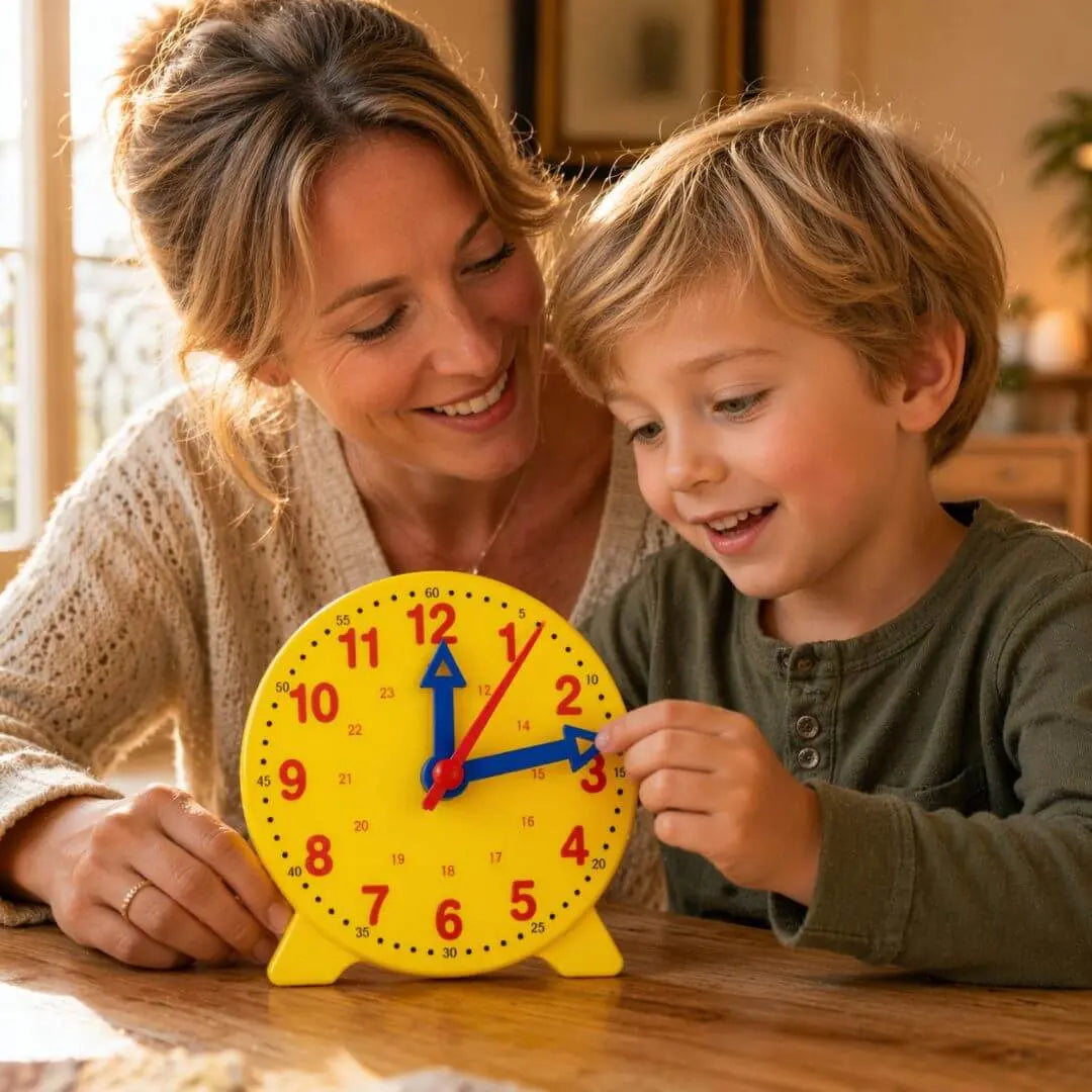 Children's Educational Clock – Montessori Kit – Puzzle Cards – Ages 3+