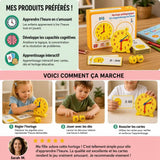 Children's Educational Clock – Montessori Kit – Puzzle Cards – Ages 3+