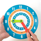Montessori 12H and 24H Wooden Clock - TimeTeach™
