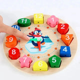 Montessori Wooden Clock - Bébé Pingouin™