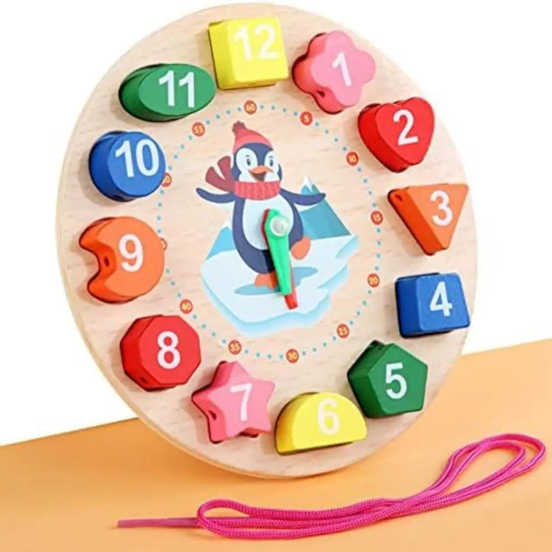 Montessori Wooden Clock - Bébé Pingouin™