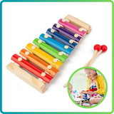 Strumento musicale per bambini - giocattolo in legno colorato - XILOFONO