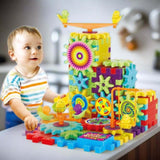 EcoPlay™ Motorized Gear Works Building Set (Kit d'Ingénierie STEM)
