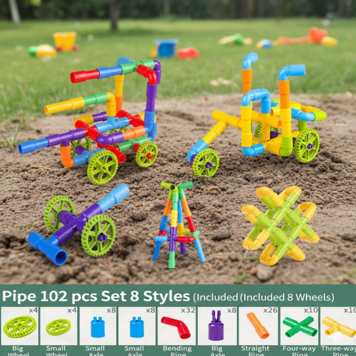 BUILDING TOYS-Tube blocks
