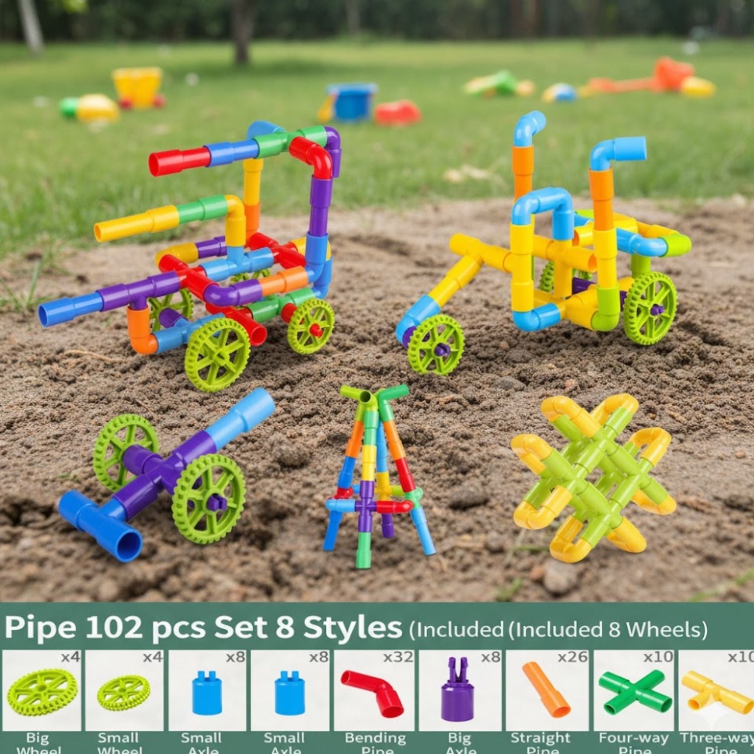 BUILDING TOYS-Tube blocks
