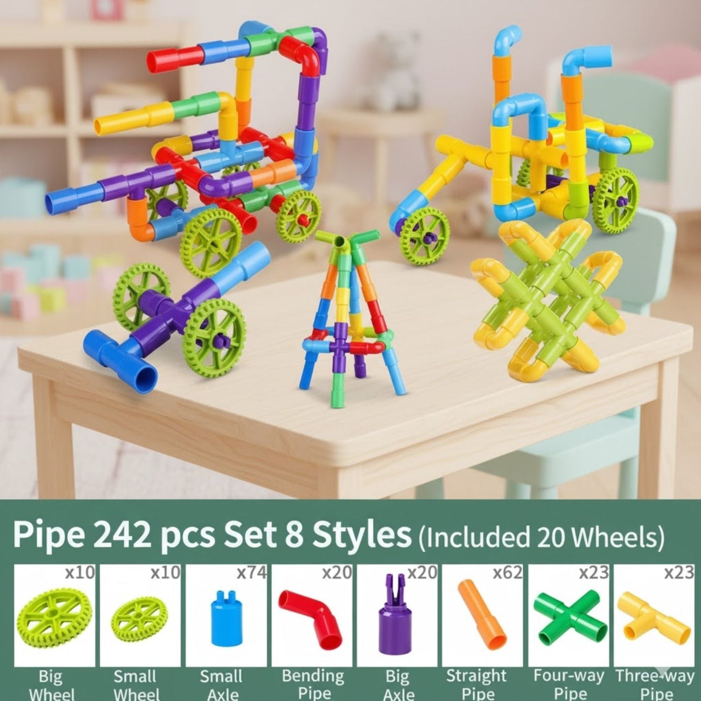 BUILDING TOYS-Tube blocks