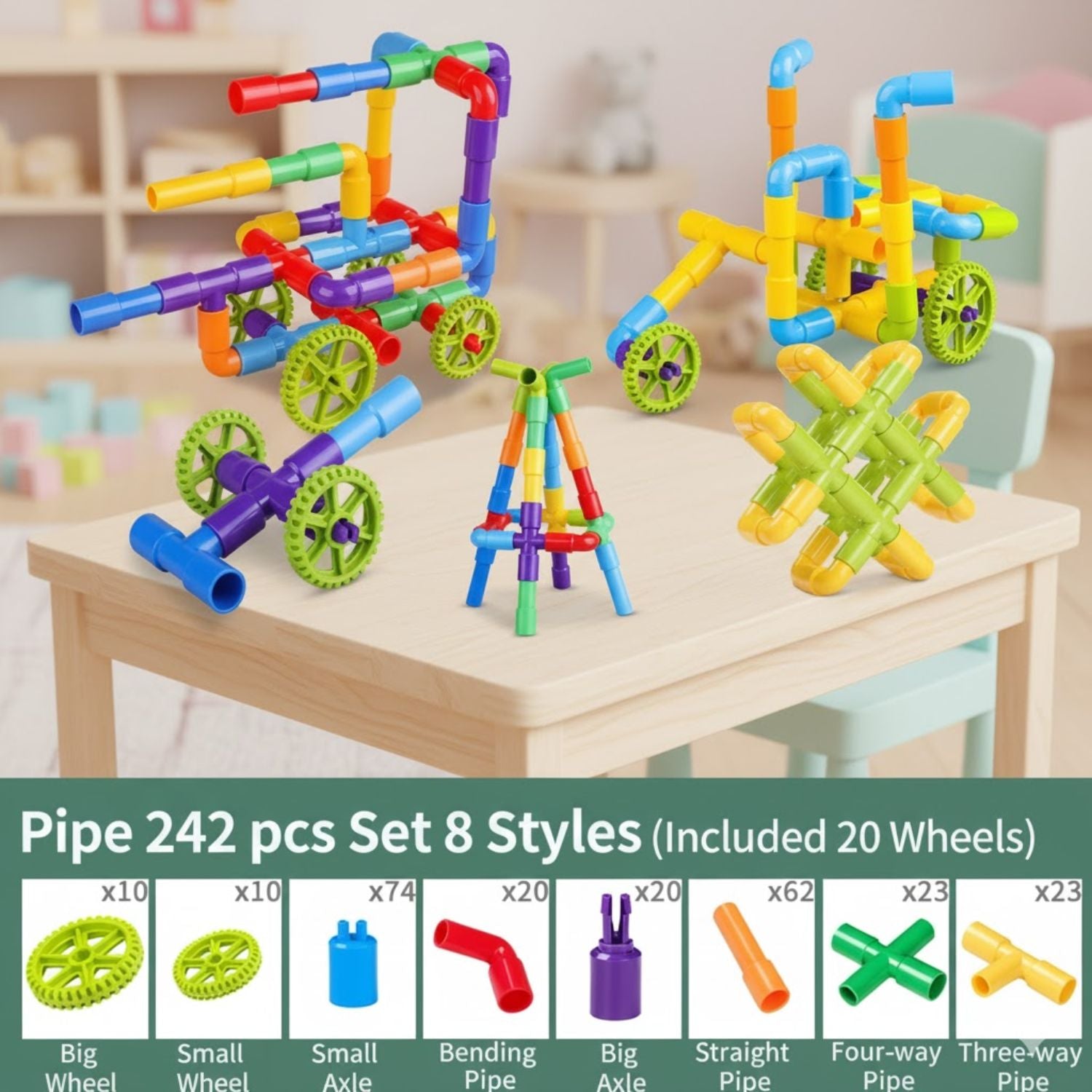 BUILDING TOYS-Tube blocks