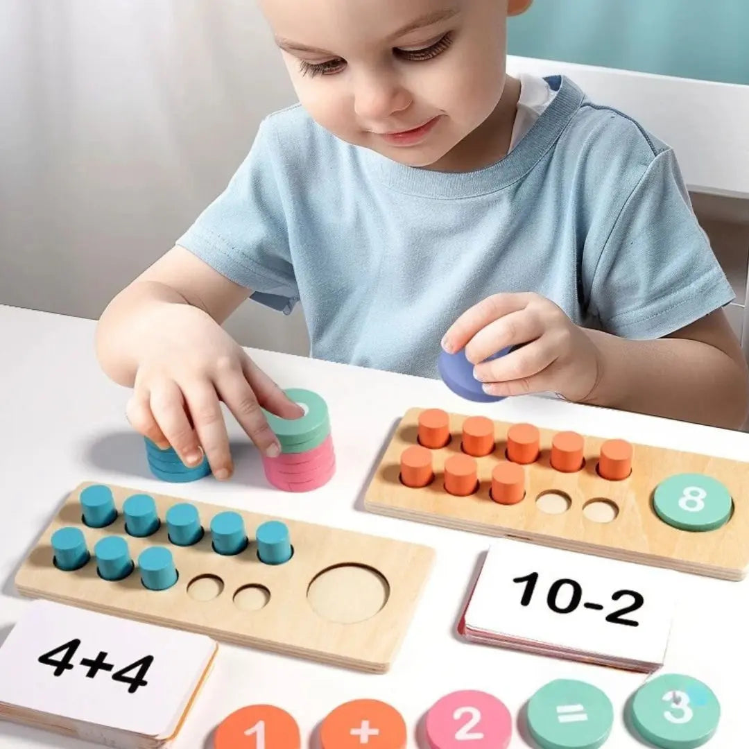 Montessori Wooden Arithmetic Game - Ten Frame Sets™