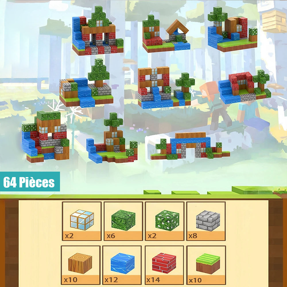 Magnetic Blocks Set | PlayCraft