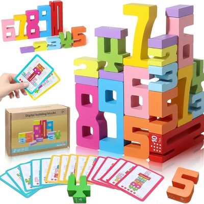 Jeu de construction bois | Montessori 20 blocs écologiques