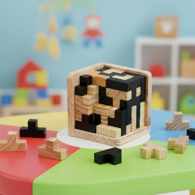Jeu de construction en bois pour enfants