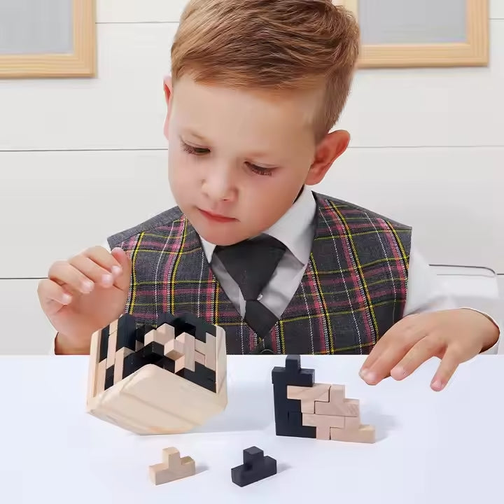 Jeu de construction en bois pour enfants