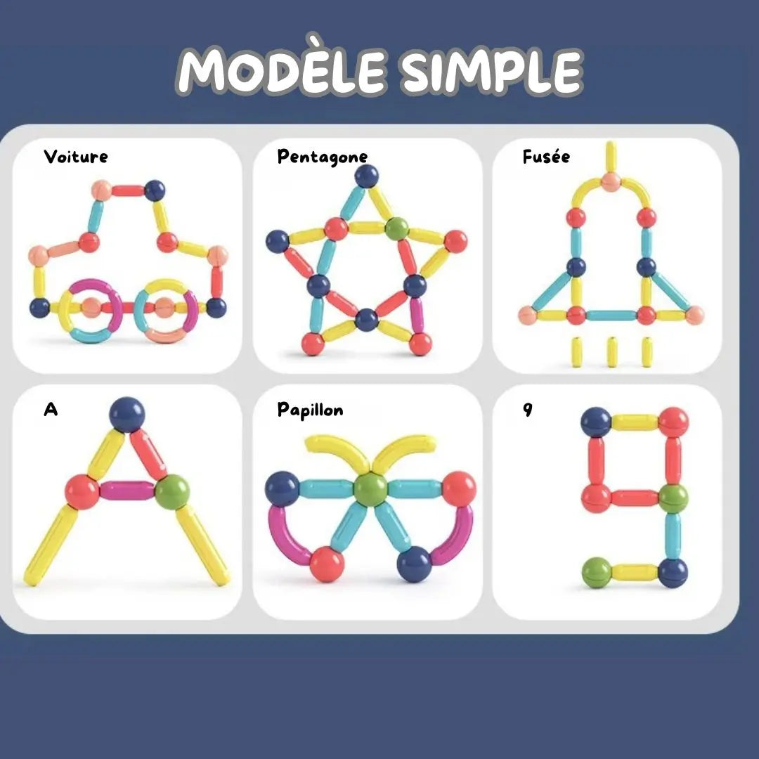 Magnetic building set - Magnetic Sticks™