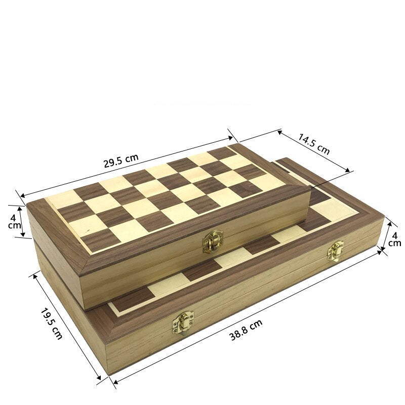 Jeu d'Échecs Magnétique en bois