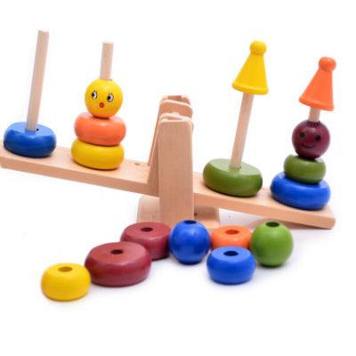 Wooden educational balance toy for children