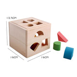 Jouet éducatif cube en bois Montessori