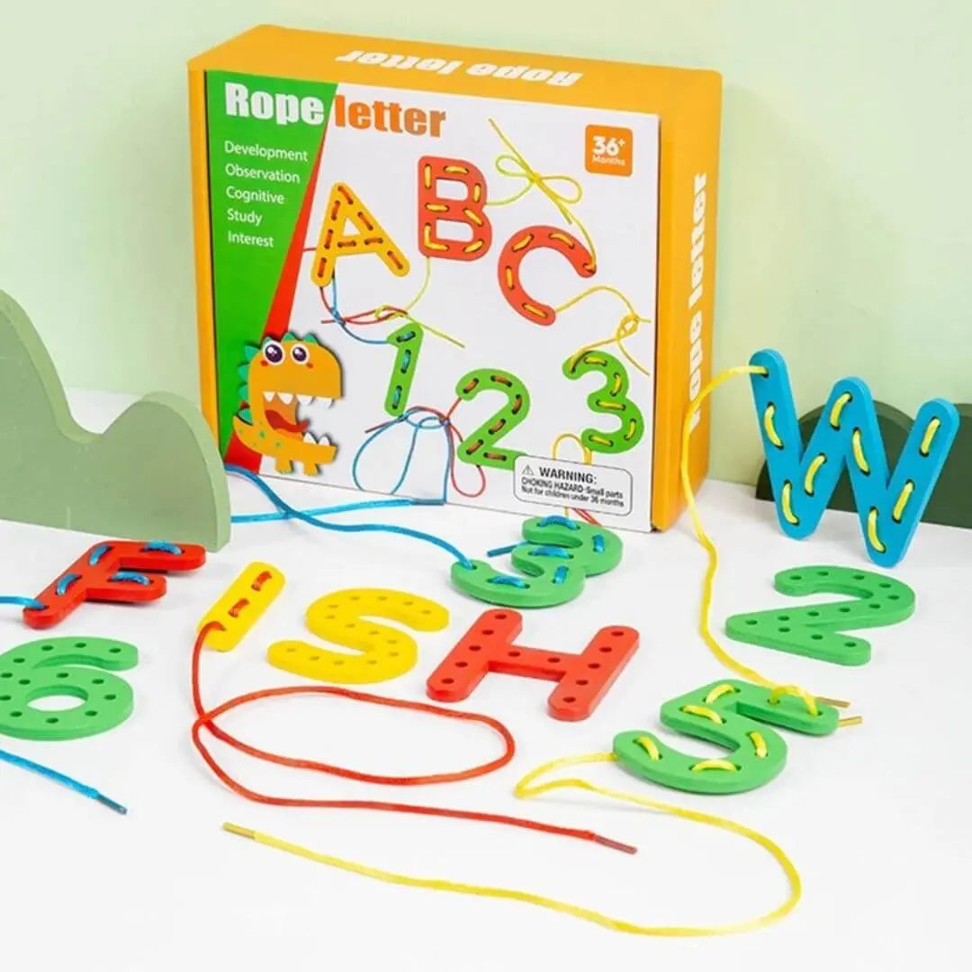 Montessori Wooden Toy - Rope Letter™
