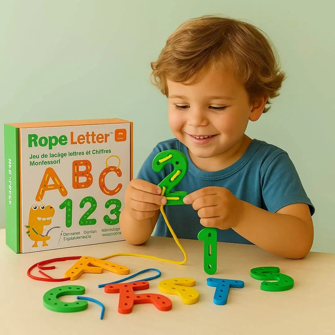 Montessori Wooden Toy - Rope Letter™