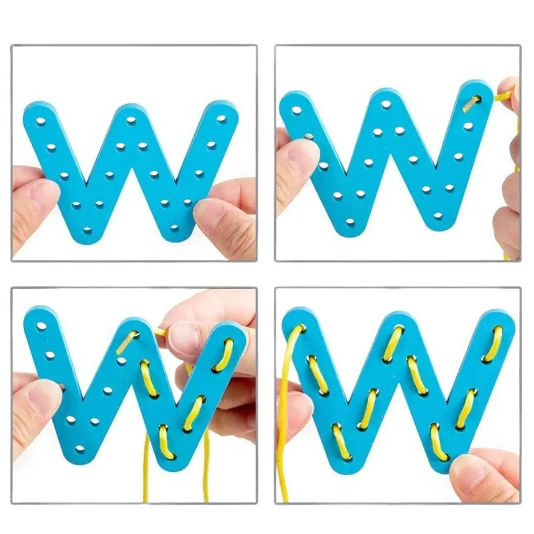 Montessori Wooden Toy - Rope Letter™
