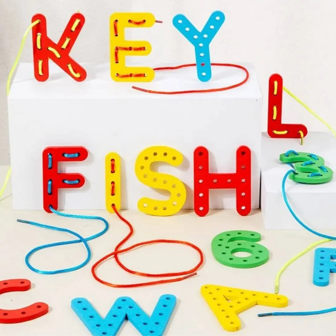 Montessori Wooden Toy - Rope Letter™