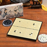 Jeu de Go de voyage magnétique (pochette feutrine)