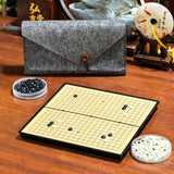 Jeu de Go de voyage magnétique (pochette feutrine)