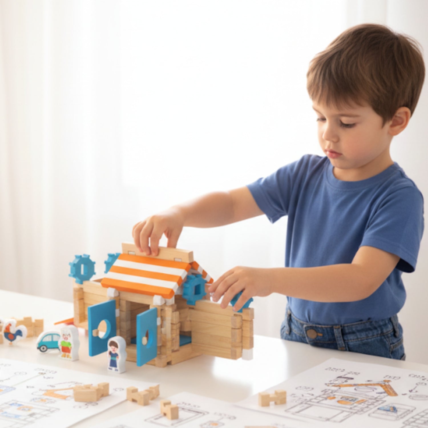 Wooden building set | KitCraft