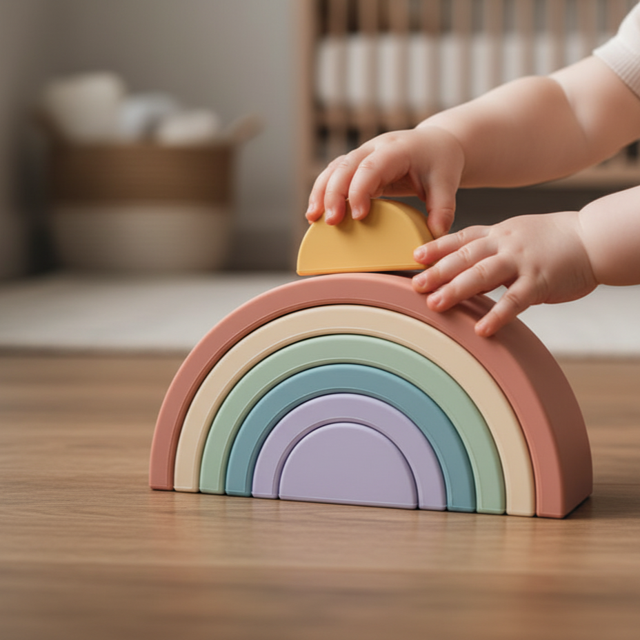 Gioco di costruzione semicircolare impilabile | RainbowLoop