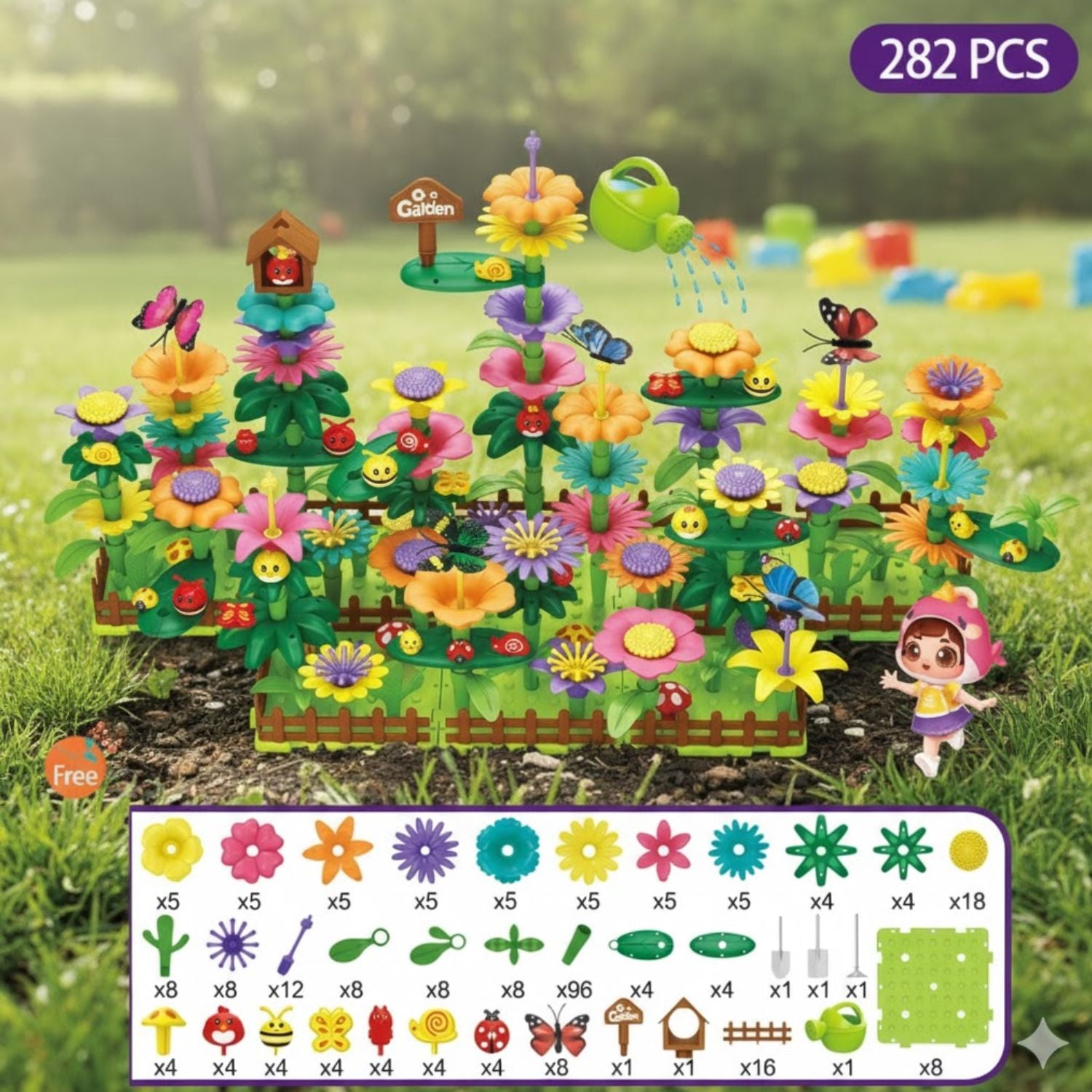 Flower building games