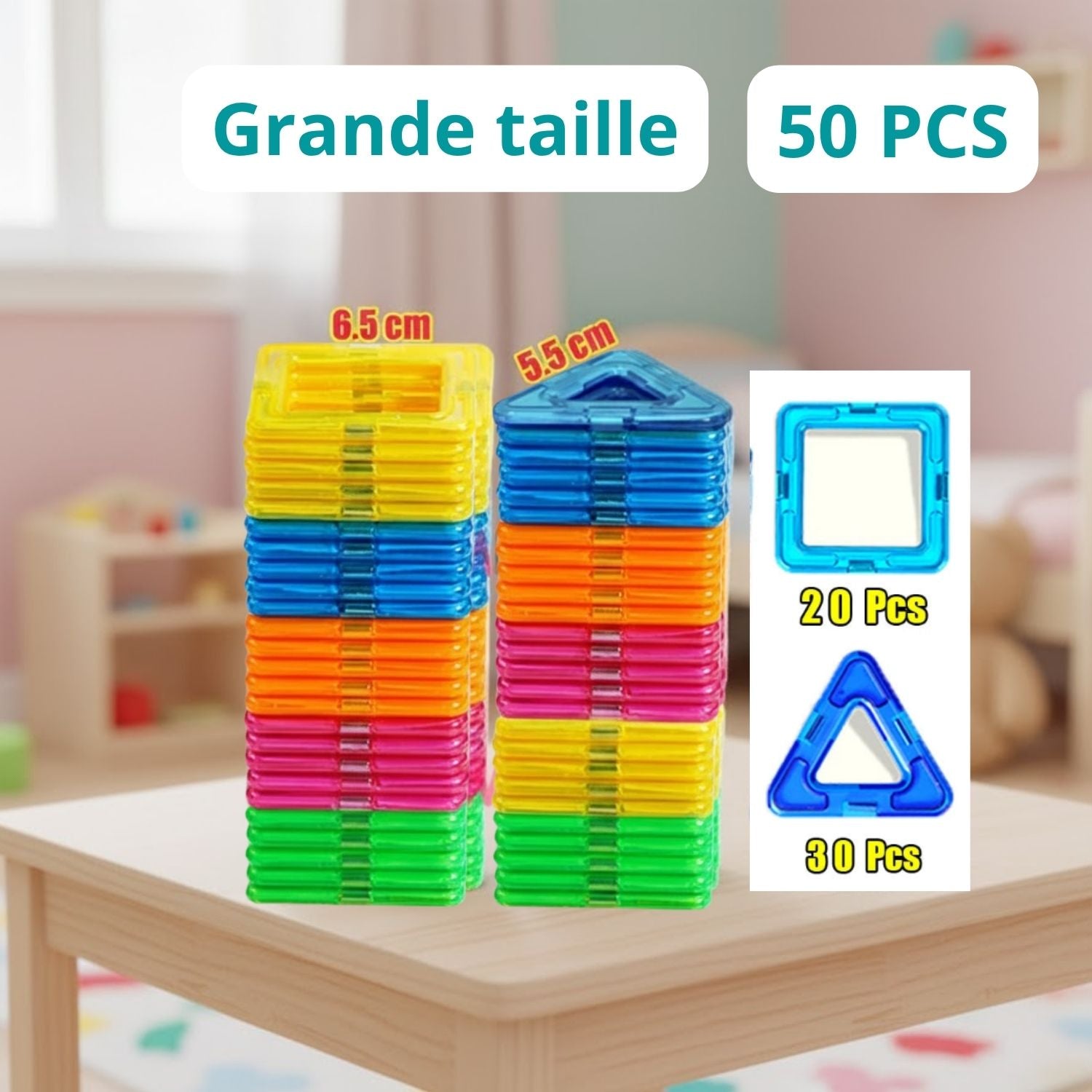 Jeux de construction magnétique Montessori