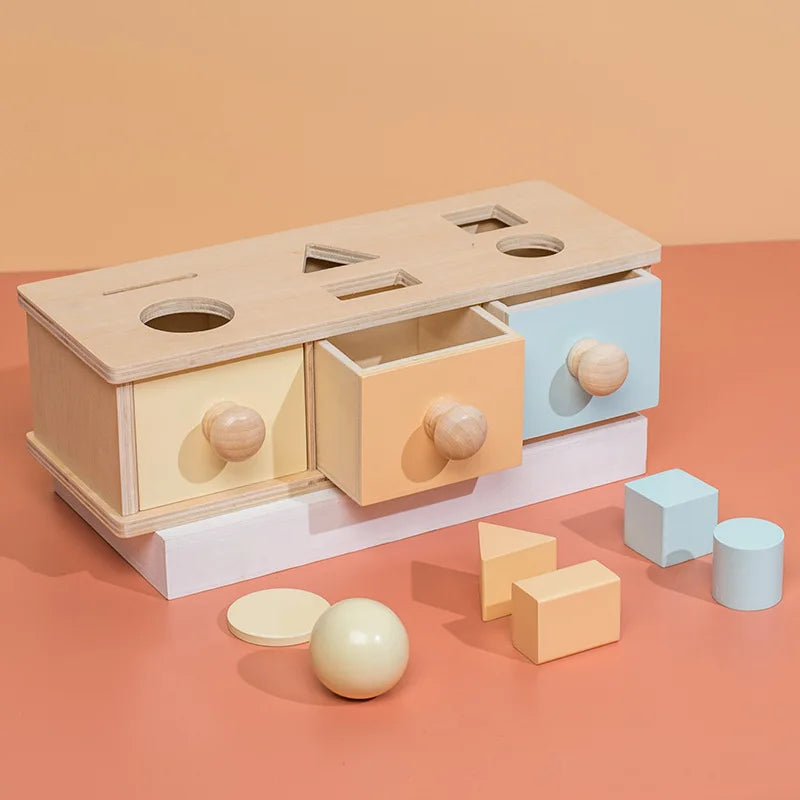 Jouet bebe en bois Montessori