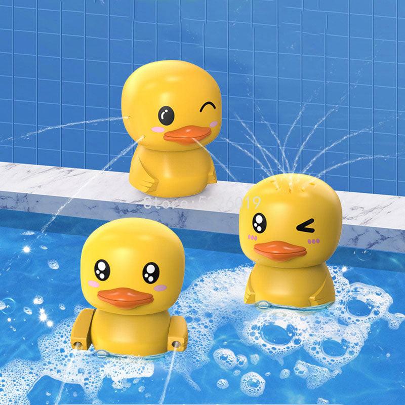 Electric water spray bath toy