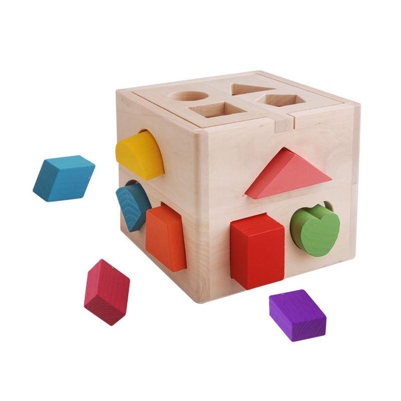 Jouet éducatif cube en bois Montessori