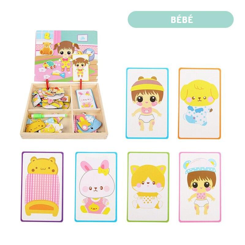 Puzzle en bois éducatif Montessori