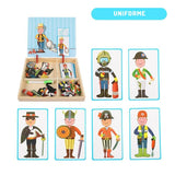 Puzzle en bois éducatif Montessori