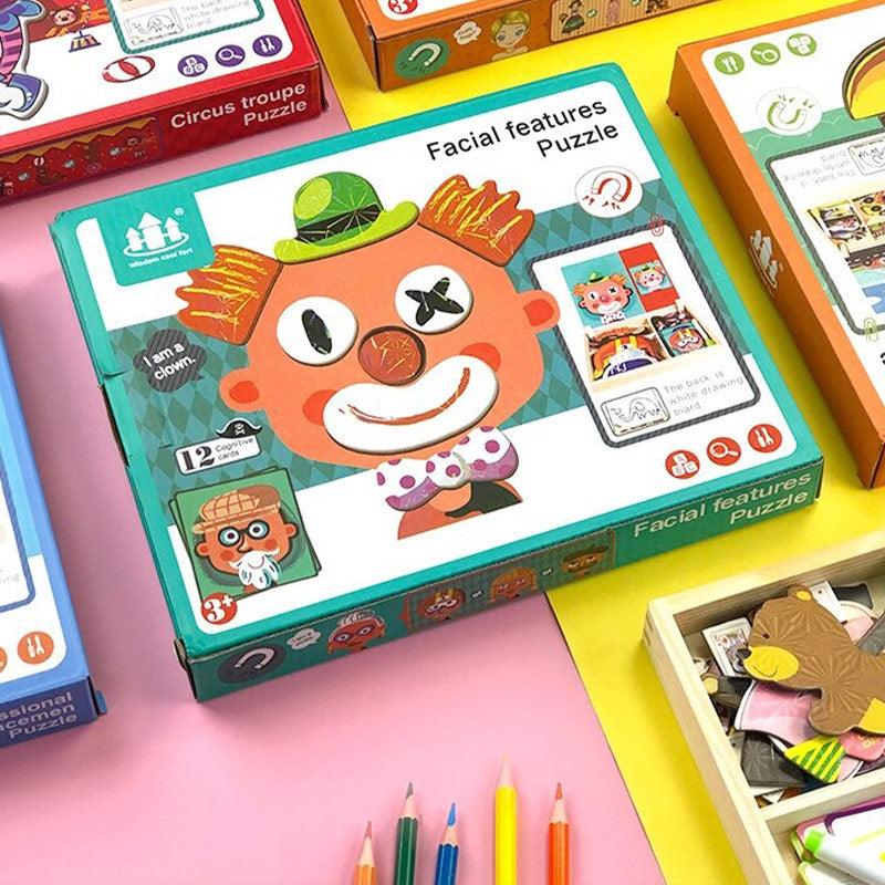 Puzzle en bois éducatif Montessori