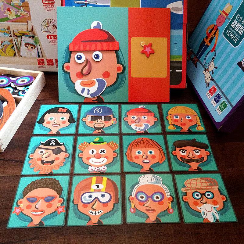Puzzle en bois éducatif Montessori