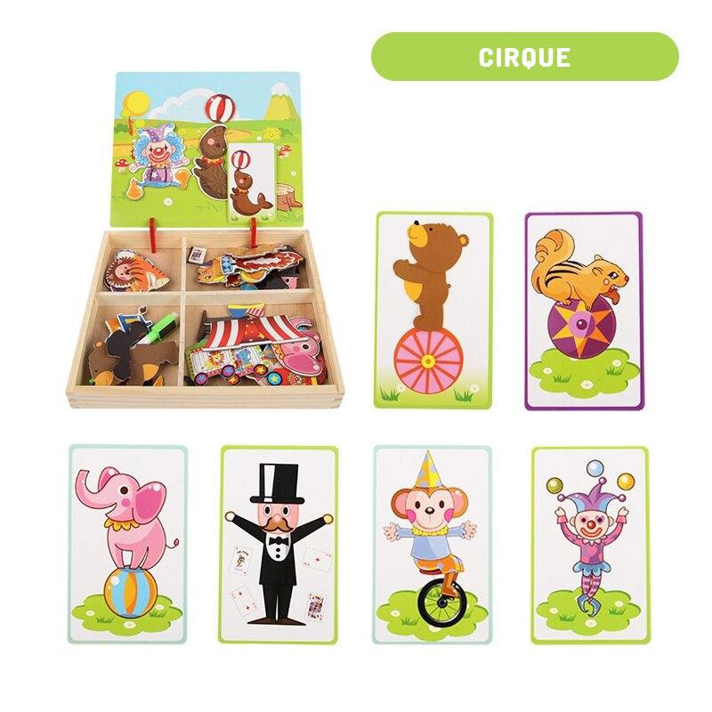 Puzzle en bois éducatif Montessori