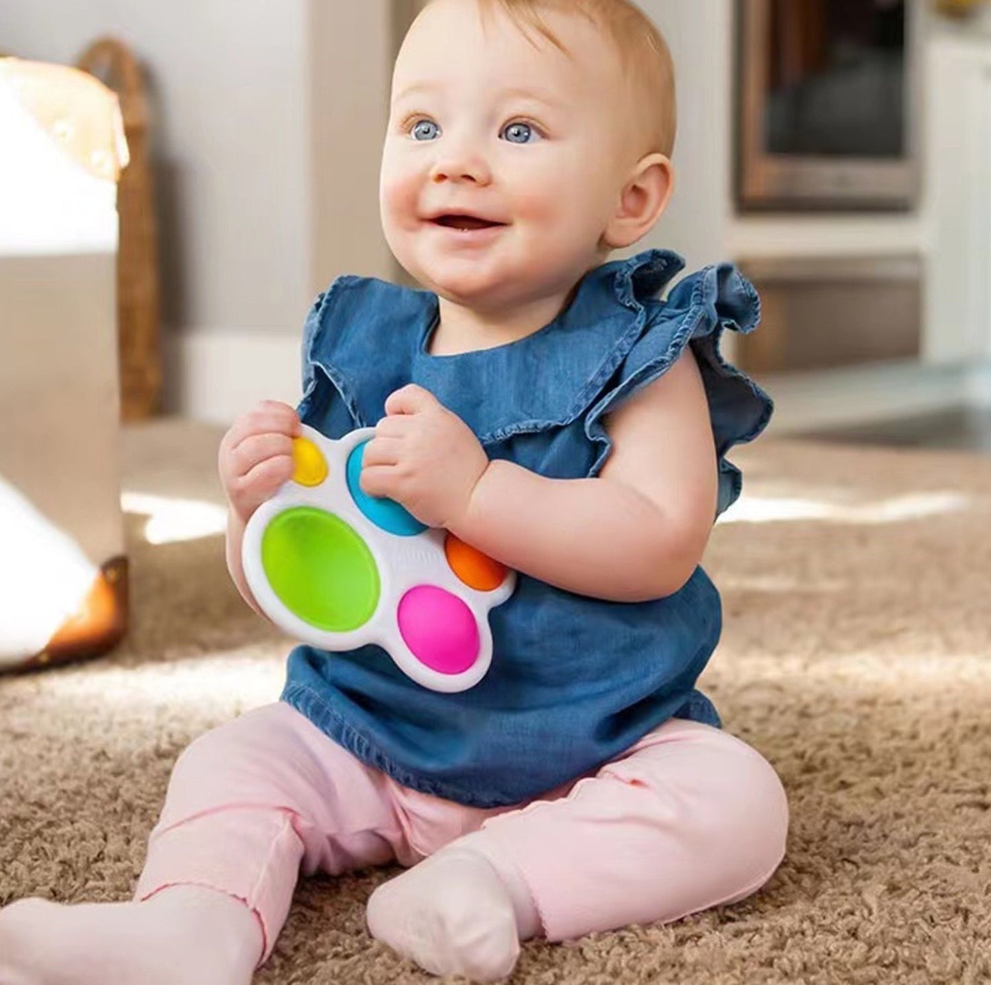 Giocattolo Sensoriale Montessori Push Pop