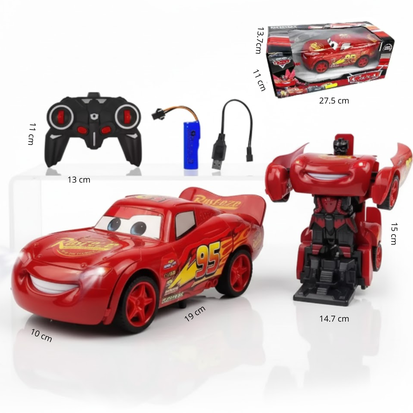 2-in-1 Remote Control Car Transforming Robot Toy | SpeedTransform