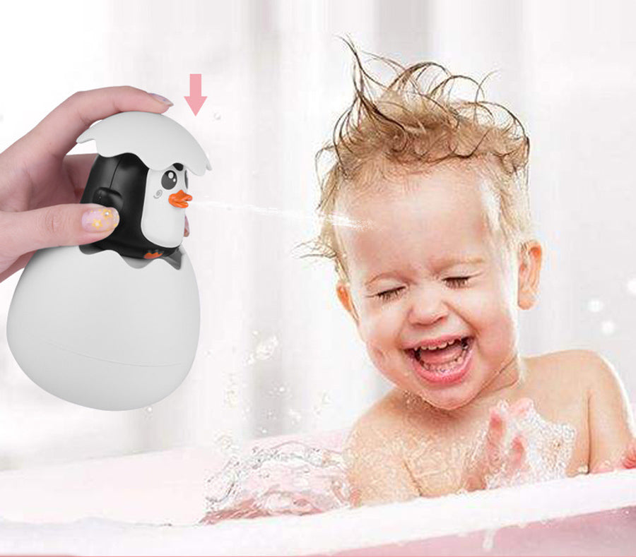 Giocattolo da Bagno a Forma di Uovo per Neonati con Motivi Adorabili