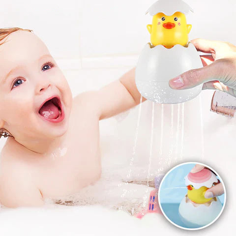 Giocattolo da Bagno a Forma di Uovo per Neonati con Motivi Adorabili