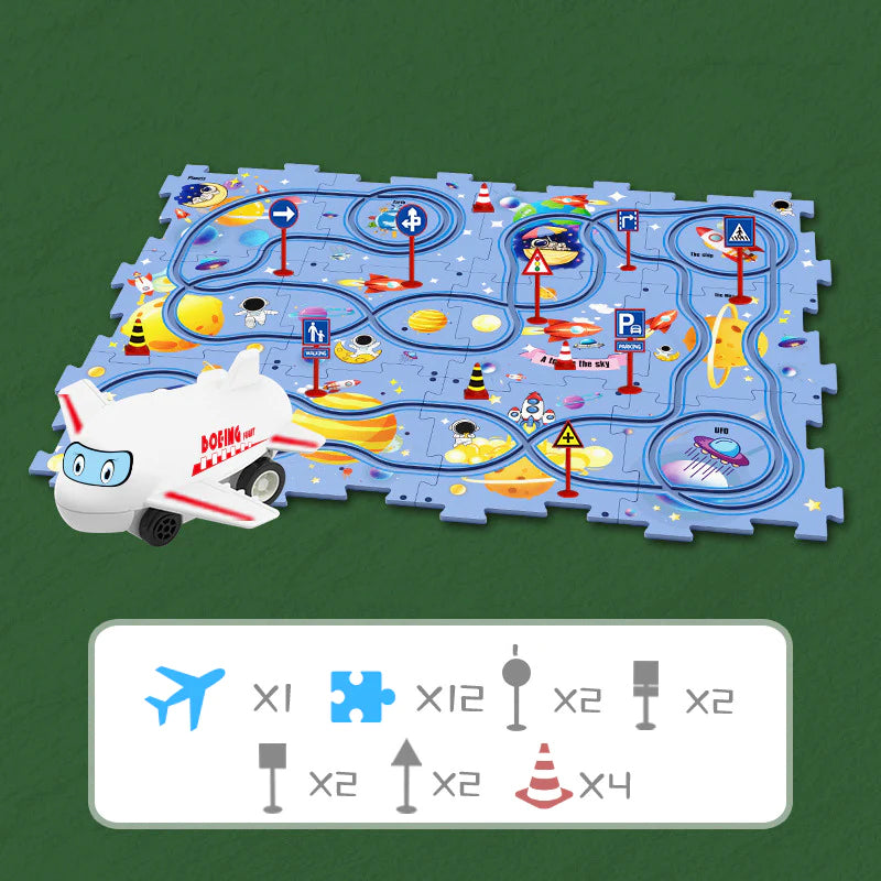 Pista Giocattolo a Puzzle per Bambini - FunPath