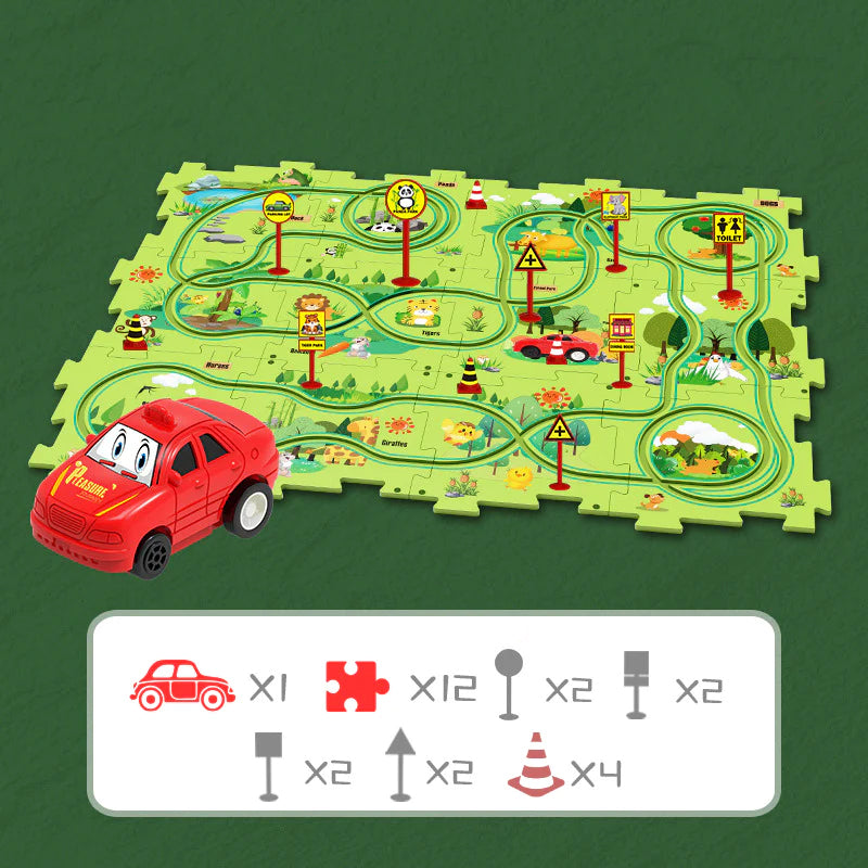 Pista Giocattolo a Puzzle per Bambini - FunPath