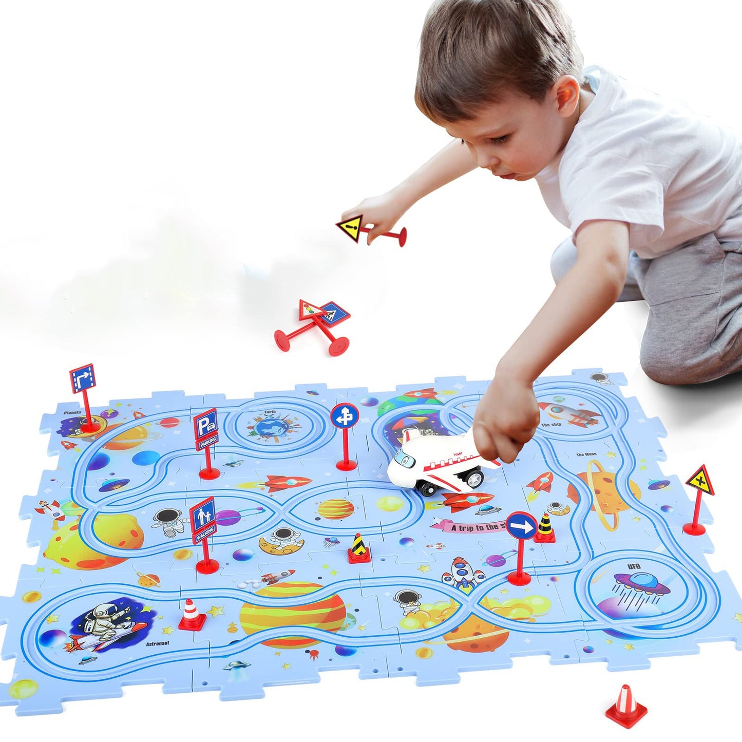 Pista Giocattolo a Puzzle per Bambini - FunPath